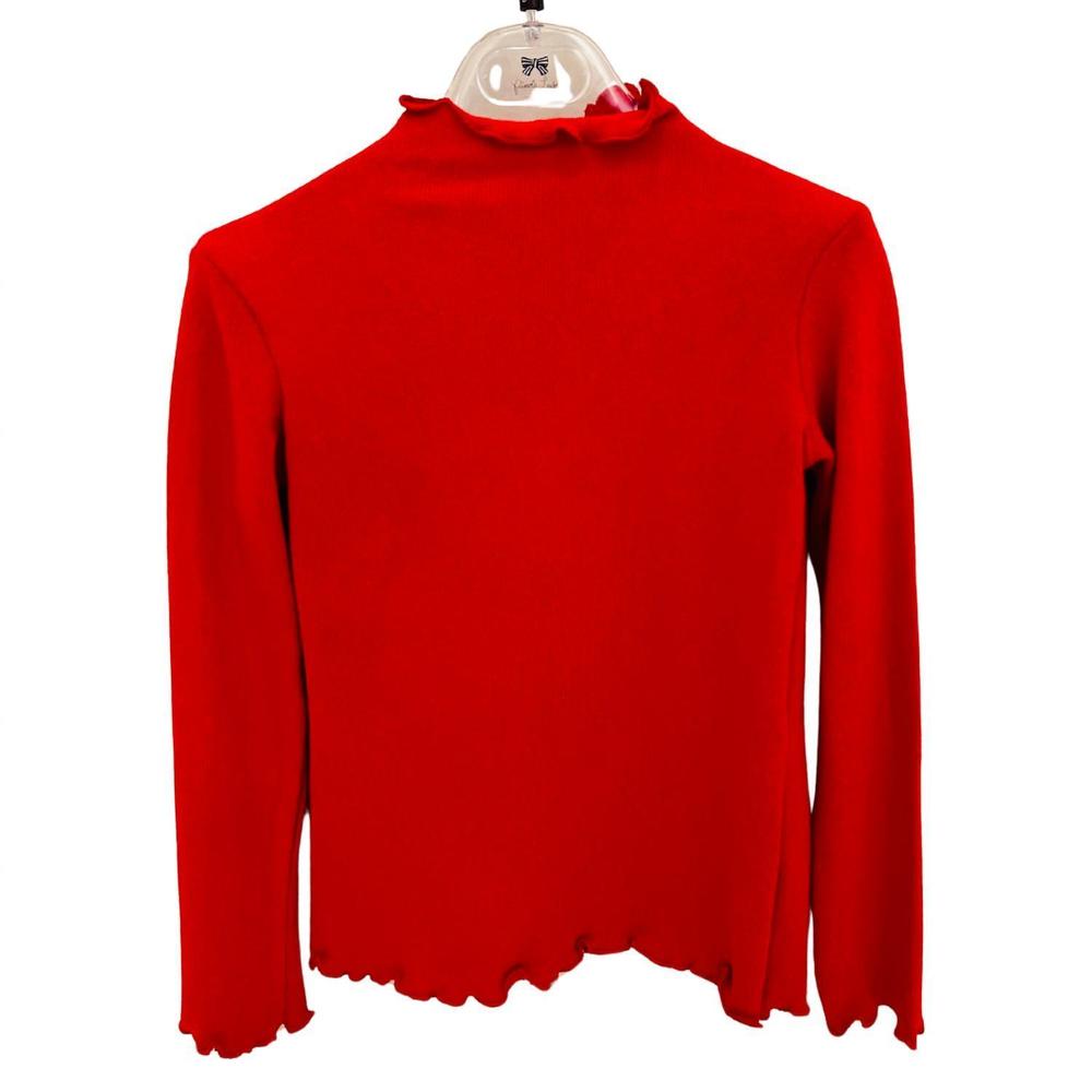 NEW PICCOLA LUDO girls parigina sweater in red